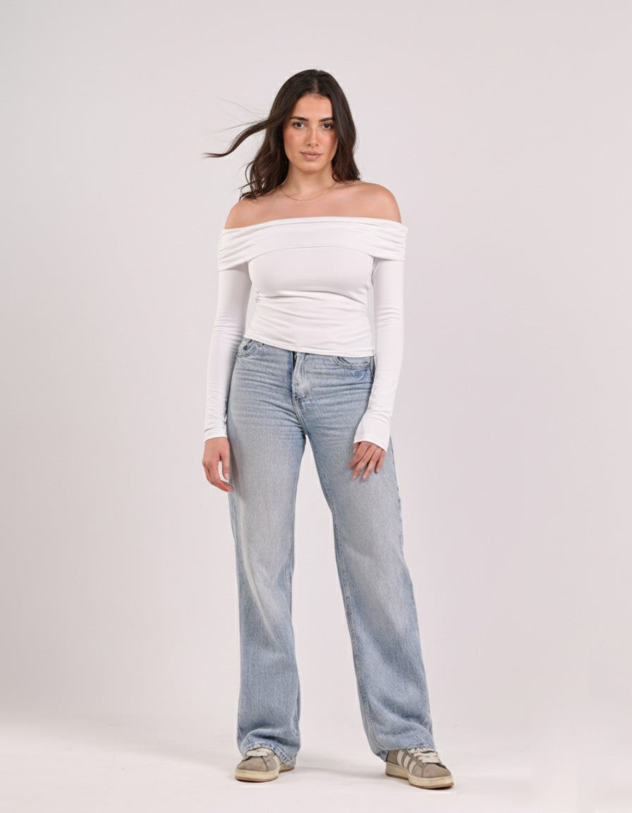 OFF SHOULDER LONG SLEEVE
