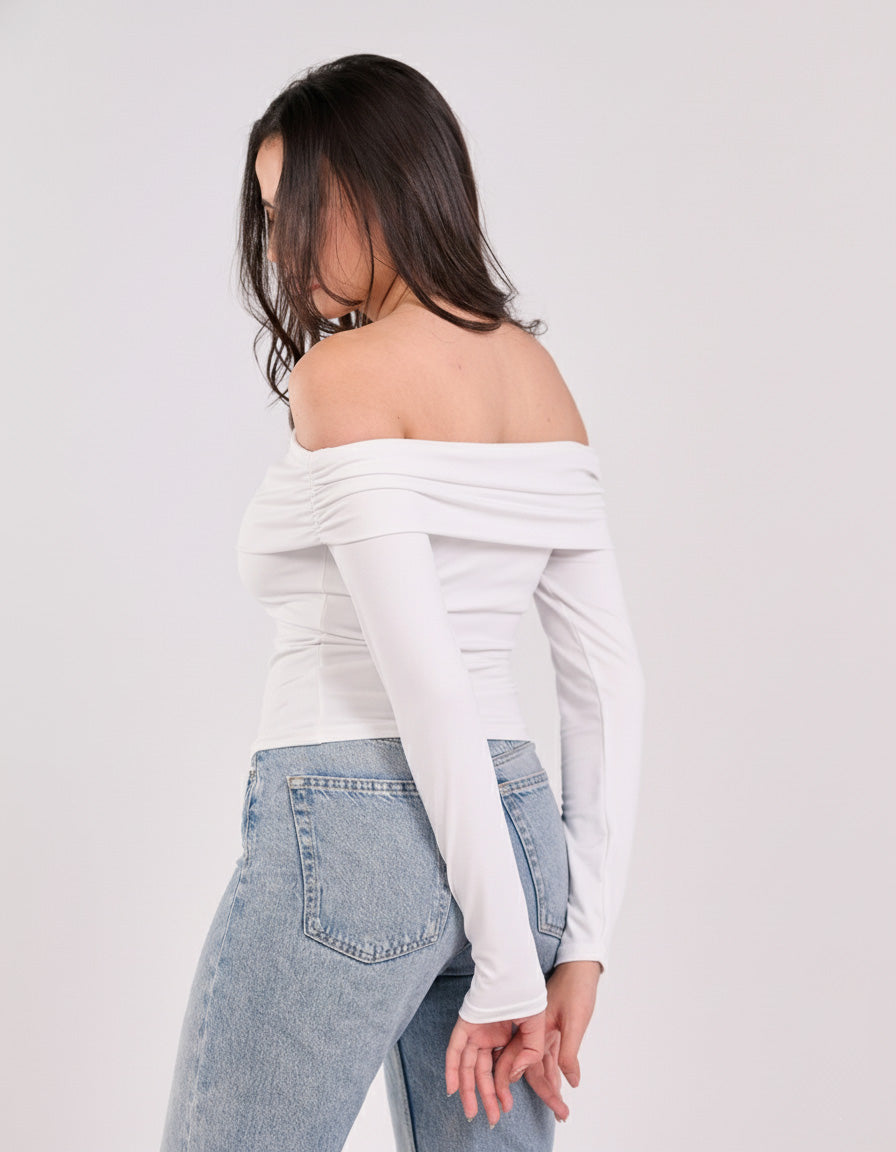 OFF SHOULDER LONG SLEEVE