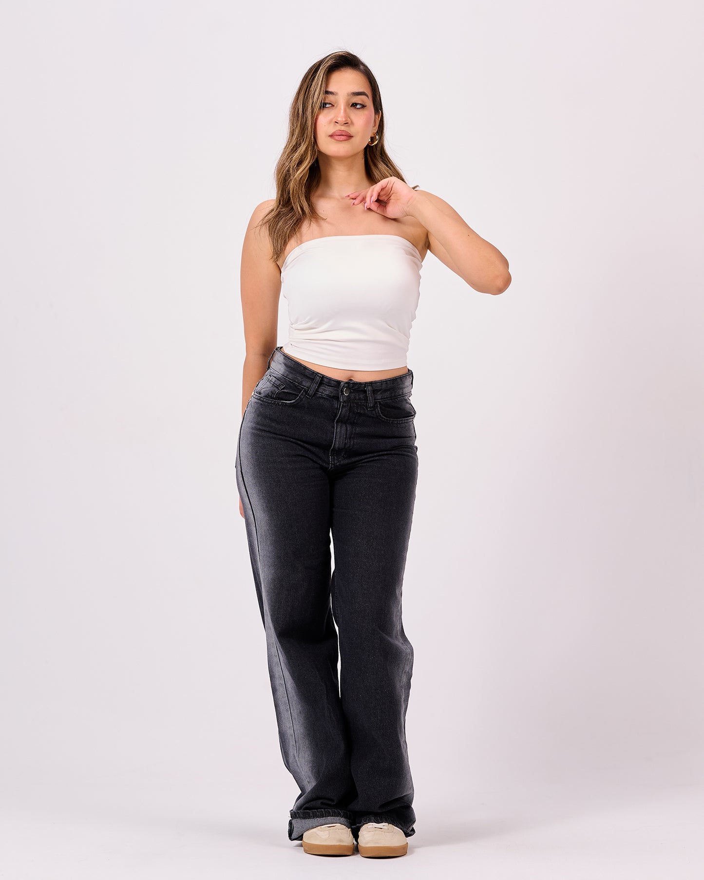 WHITE TUBE TOP