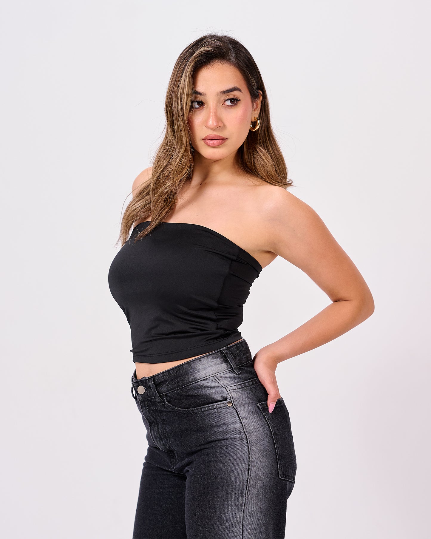 BLACK TUBE TOP