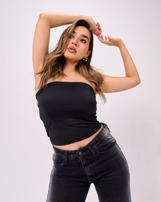 BLACK TUBE TOP