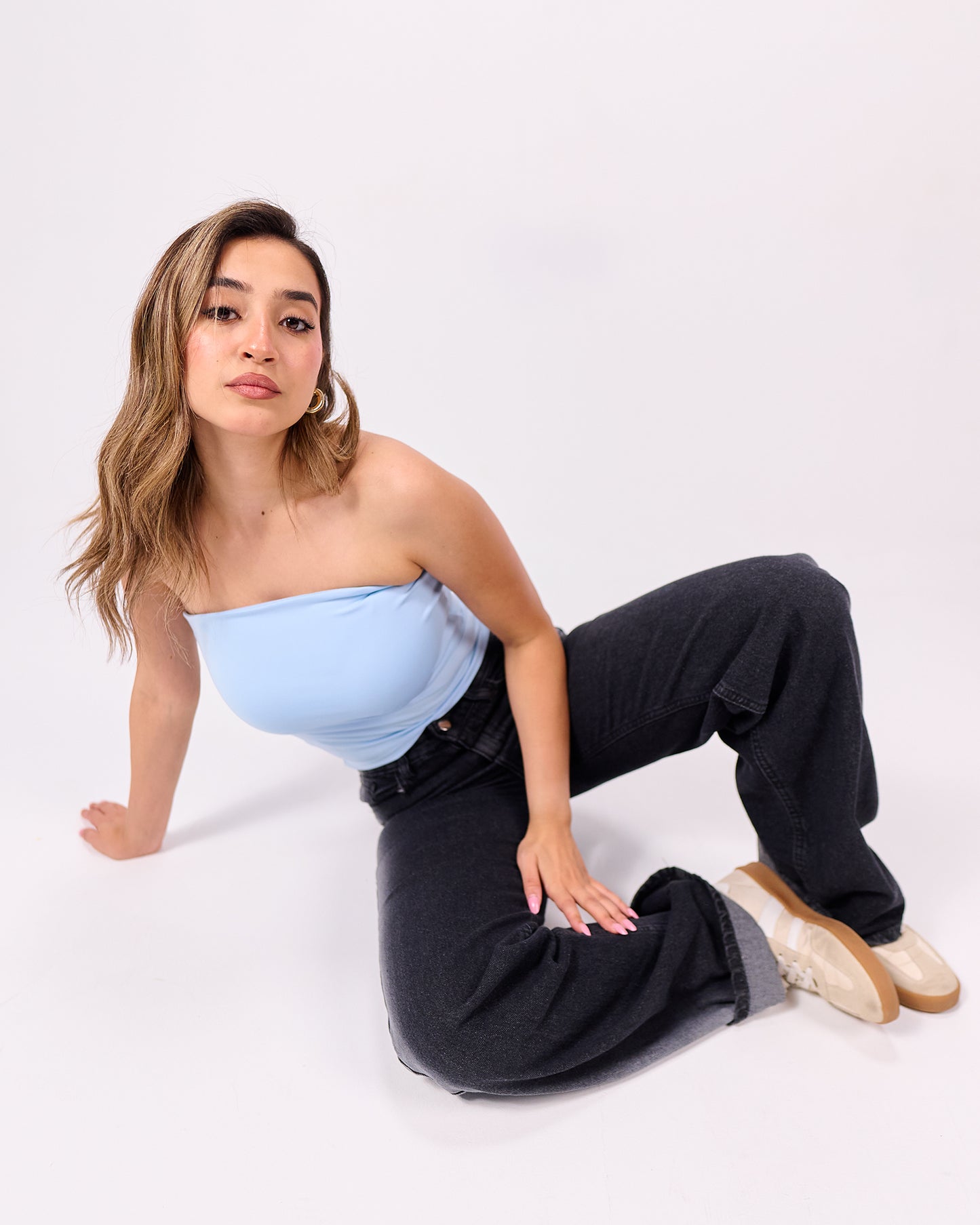 LIGHT BLUE TUBE TOP