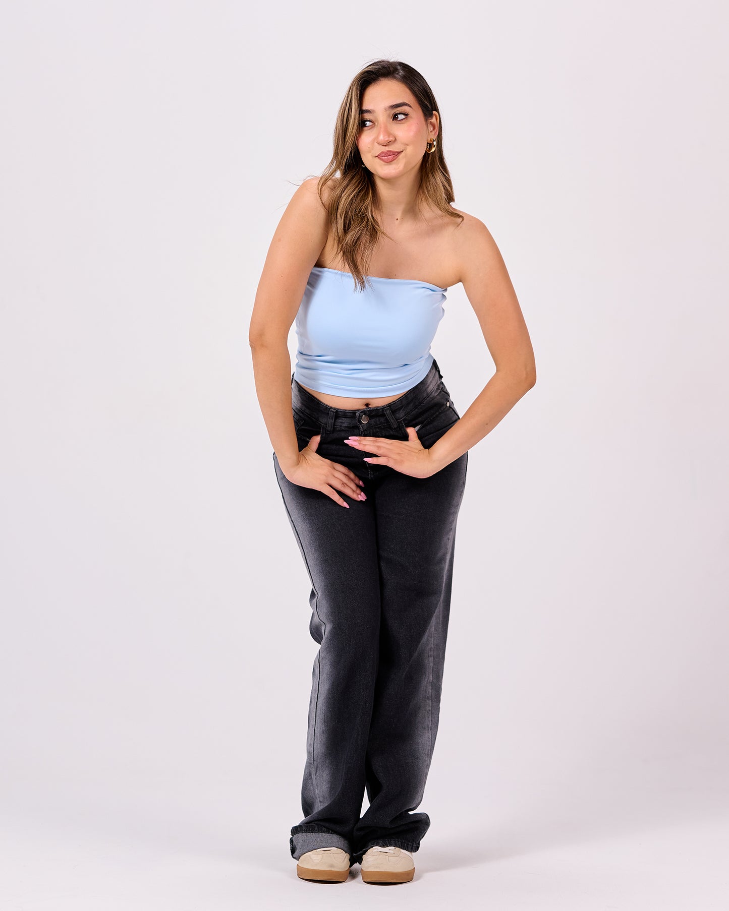 LIGHT BLUE TUBE TOP