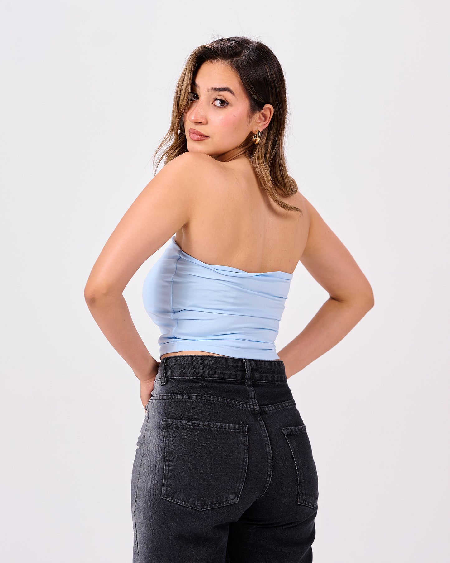 LIGHT BLUE TUBE TOP