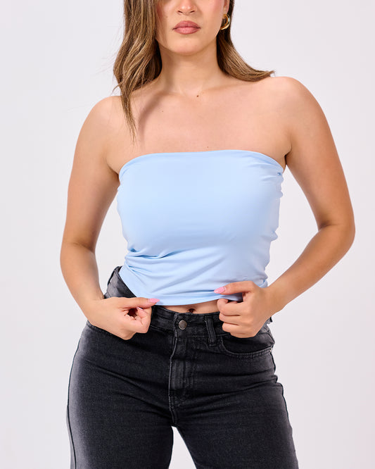 LIGHT BLUE TUBE TOP