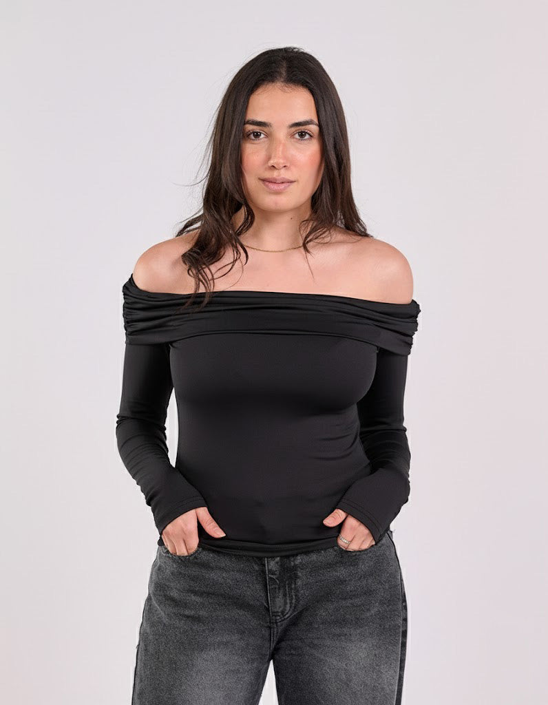 OFF SHOULDER LONG SLEEVE