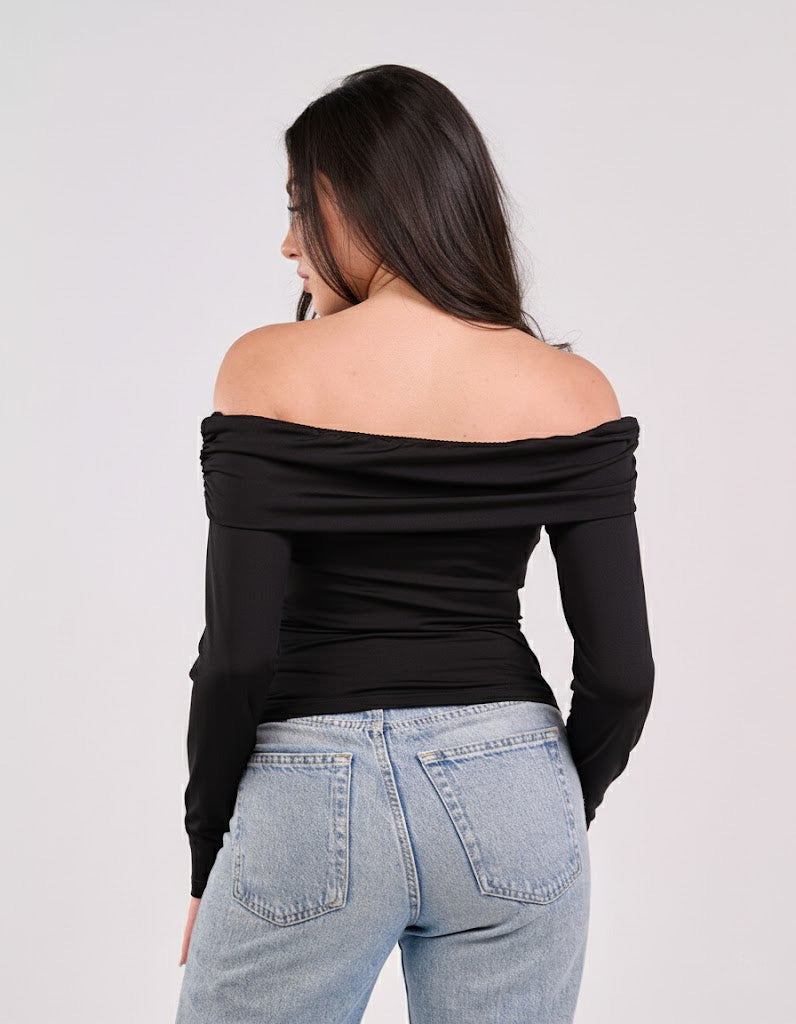 OFF SHOULDER LONG SLEEVE